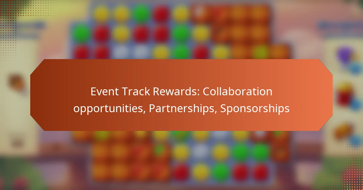 Event Track Rewards: Collaboration opportunities, Partnerships, Sponsorships