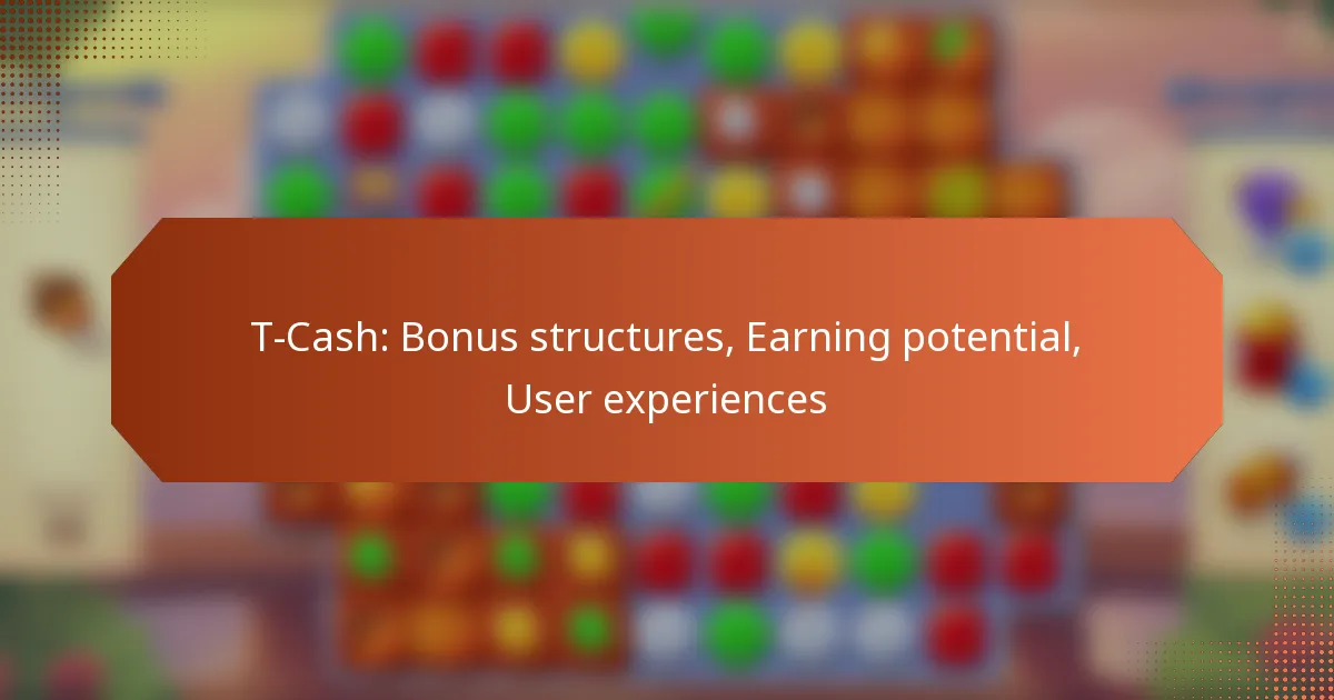 T-Cash: Bonus structures, Earning potential, User experiences