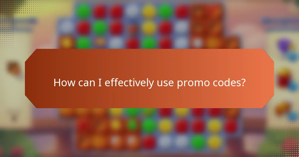 How can I effectively use promo codes?