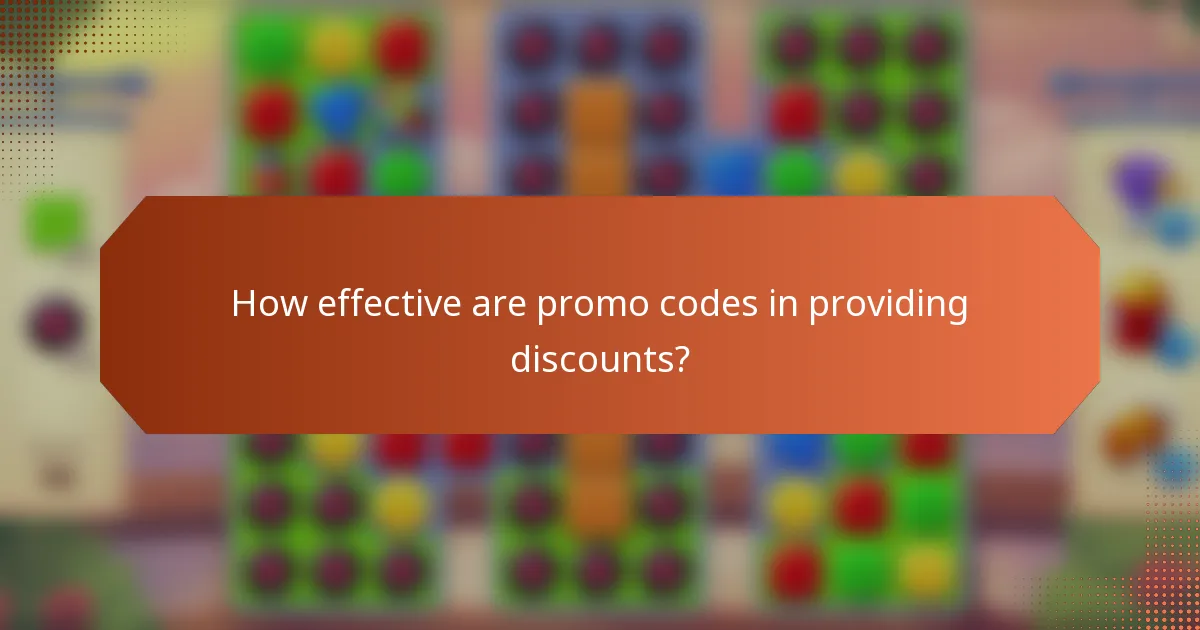 How effective are promo codes in providing discounts?