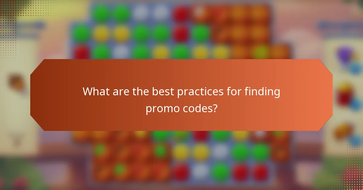 What are the best practices for finding promo codes?