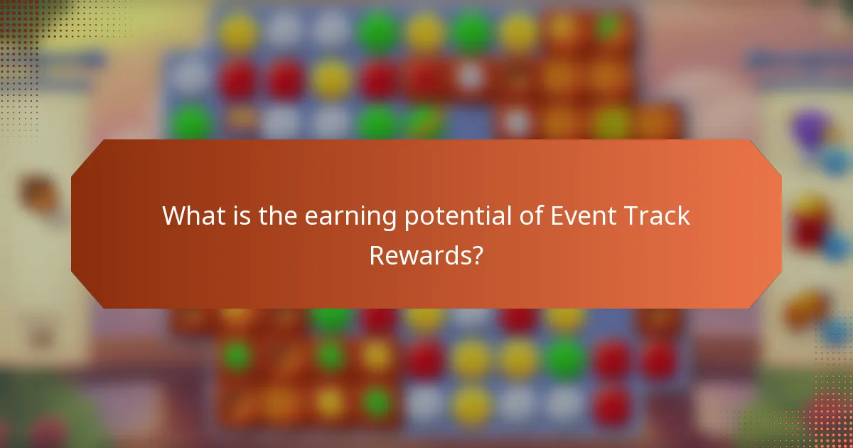 What is the earning potential of Event Track Rewards?